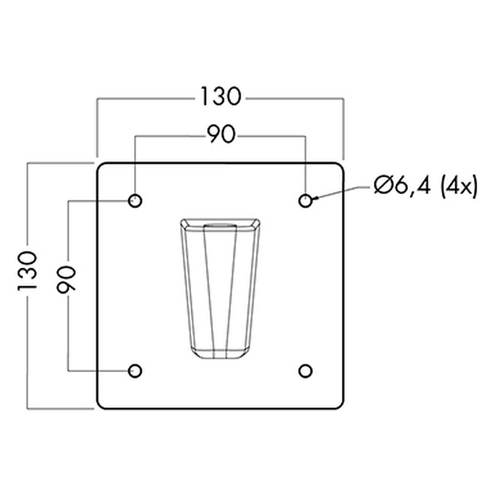 Glamox BSP-CLAw/lock device/Backingplate