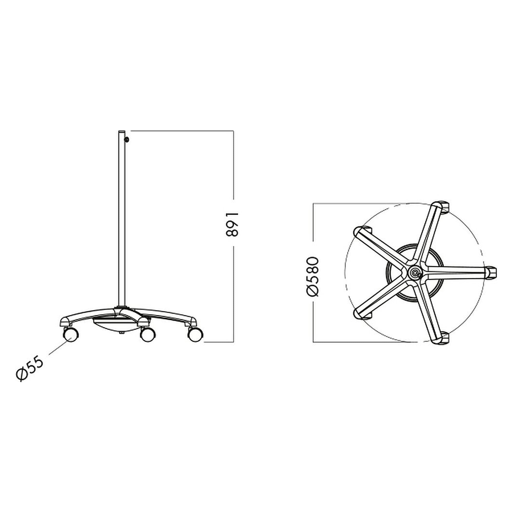 Glamox Trolley white
