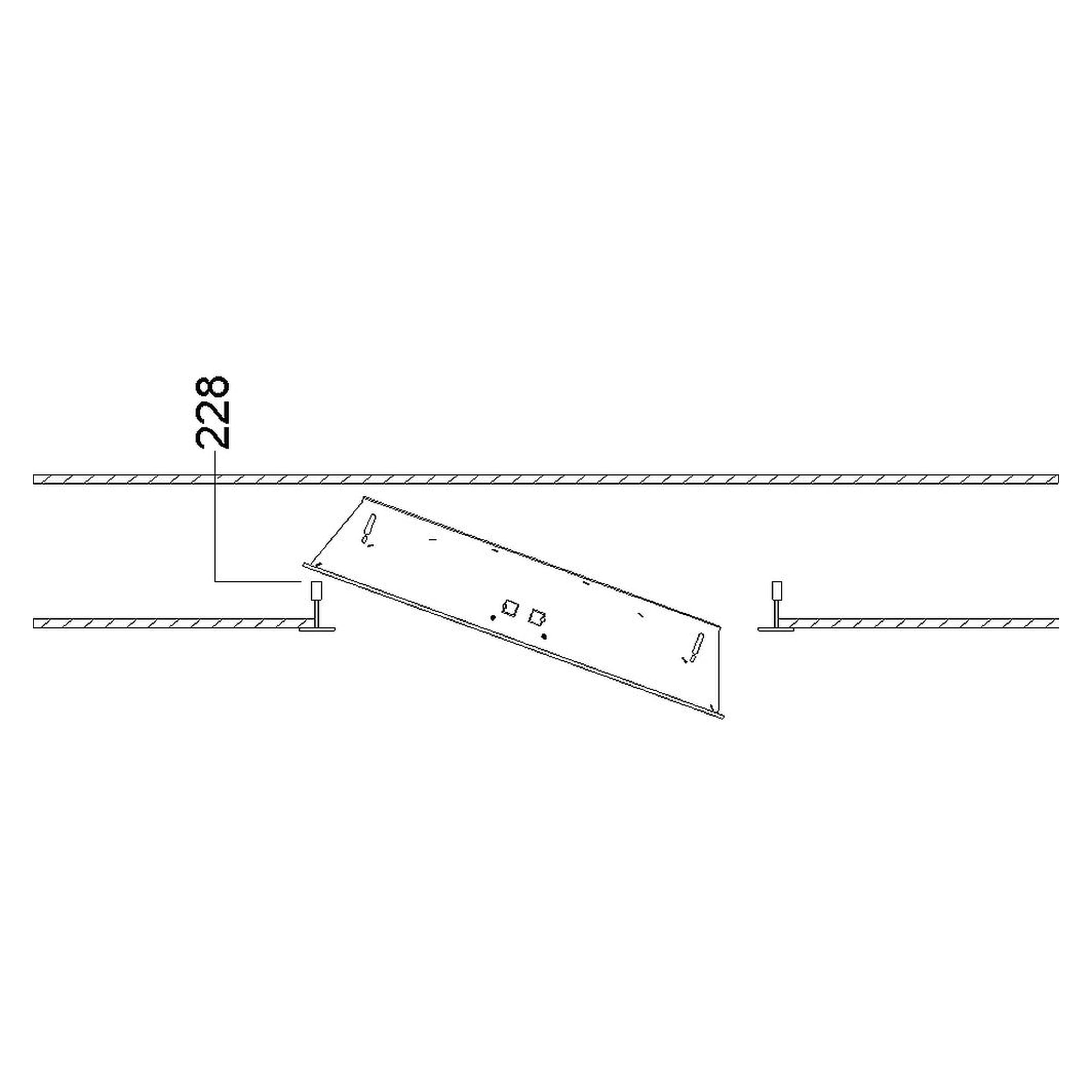 Glamox C30-RIT625 LED luminaire, 4217 lm, 4000 K