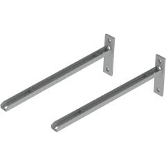 Glamox C50509312. C50 WALL BRACKET (2pcs) WH L=400mm