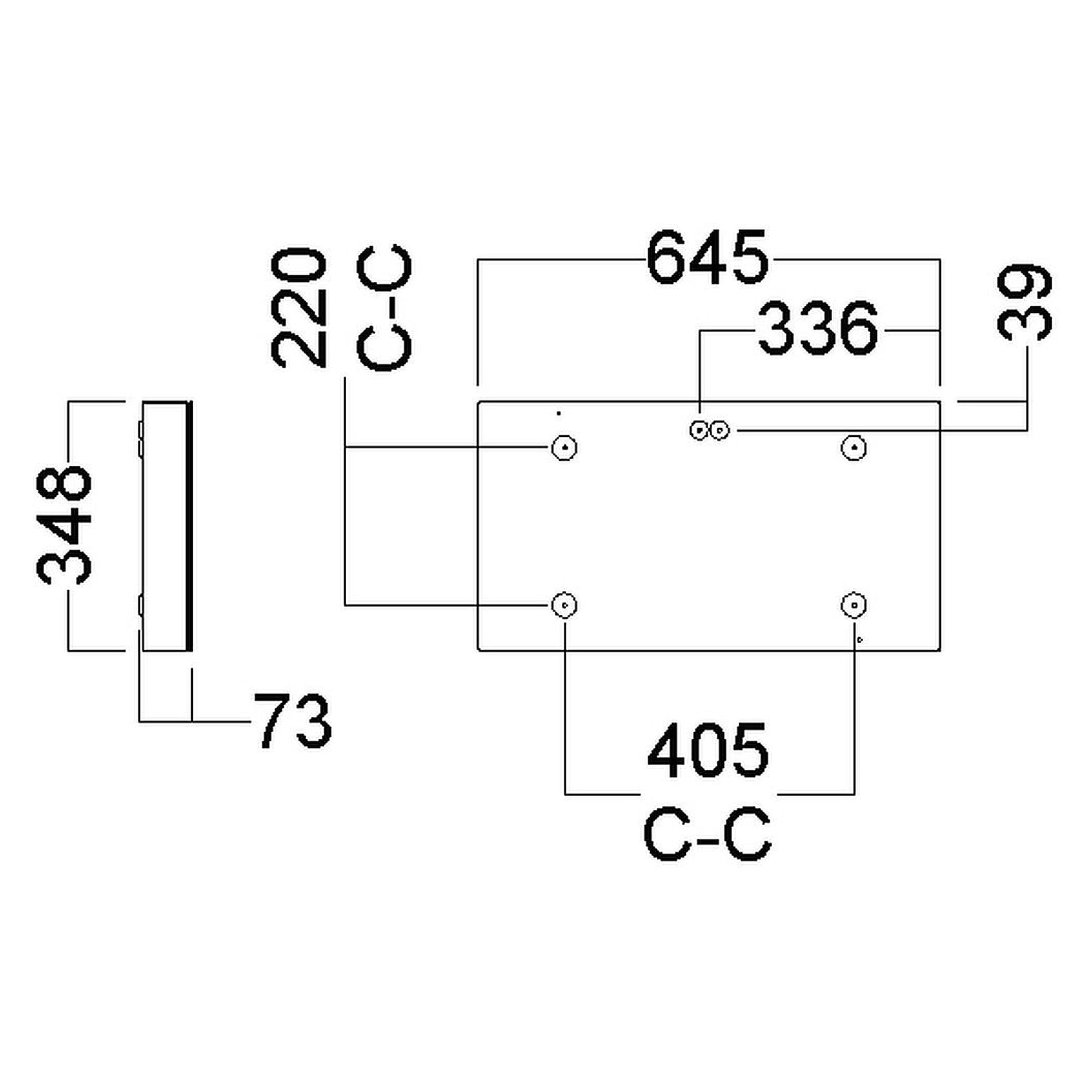 Glamox C65-S350X650 luminaire d'intérieur, 4278 lm, 4000 K (Ra 90)