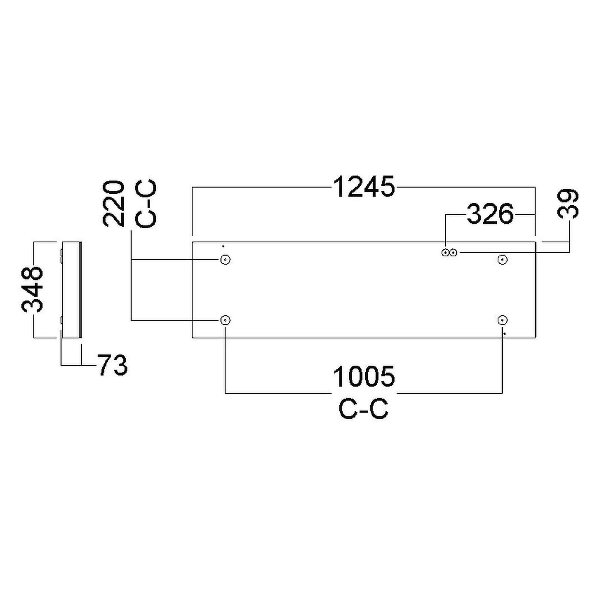 Glamox C65-S350X1250 luminaire d'intérieur, 9248 lm, 4000 K (Ra 90)