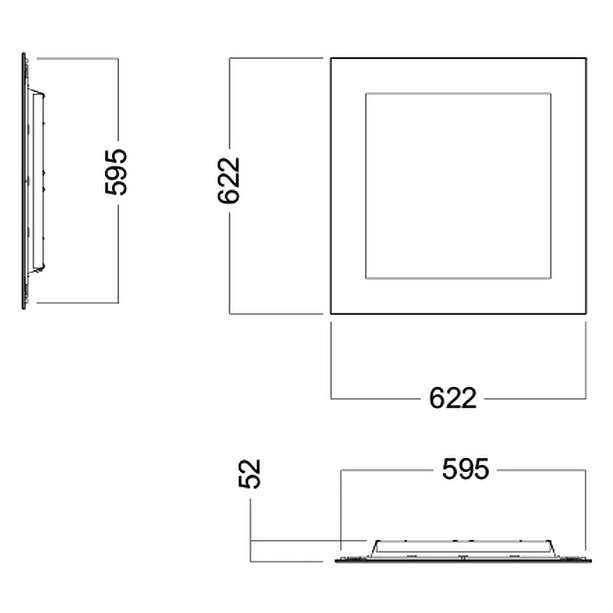 Glamox C70-R625 LED-Leuchte, 4243 lm, 4000 K, DALI-dimmbar