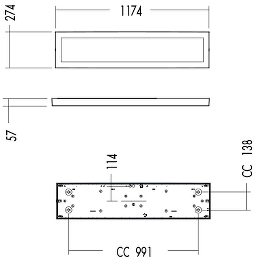Glamox C70-S275 indoor luminaire, 4212 lm, 4000 K, DALI dimmable