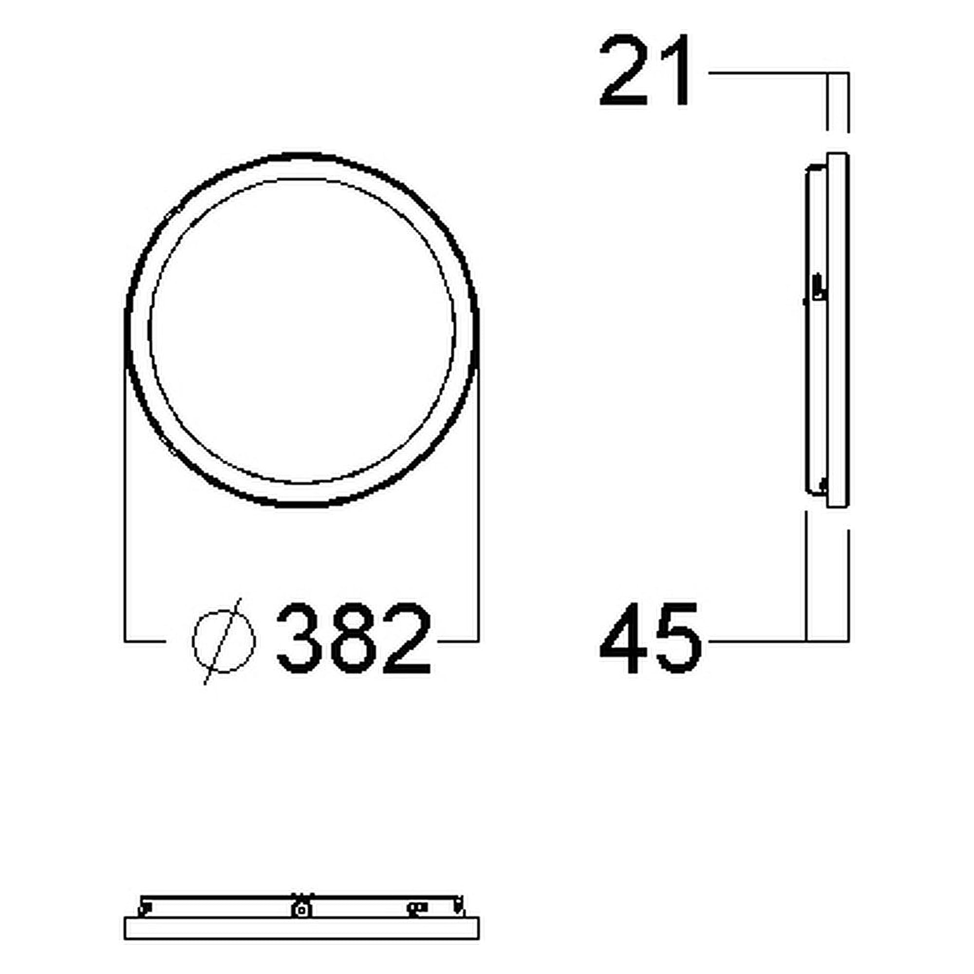 Glamox C95-SC375 indoor luminaire, 1325 lm, 4000 K, DALI dimmable