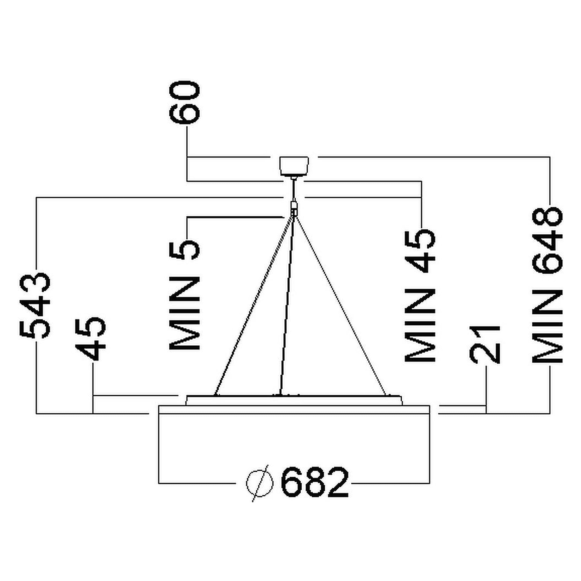 Glamox C95-PC675 indoor luminaire, 4921 lm, 4000 K, switchable