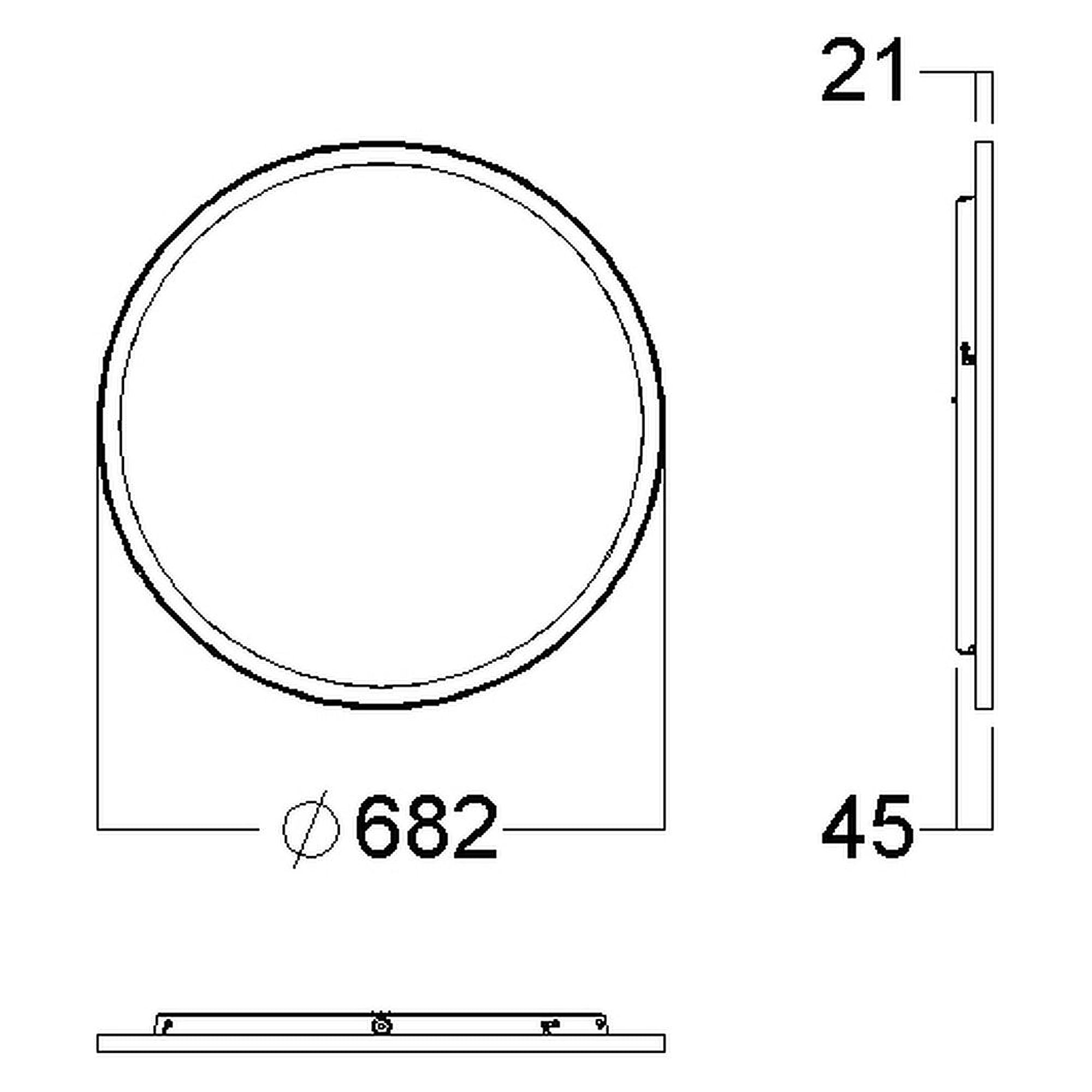 Glamox C95-SC675 indoor luminaire, 6028 lm, 3000 K, DALI dimmable