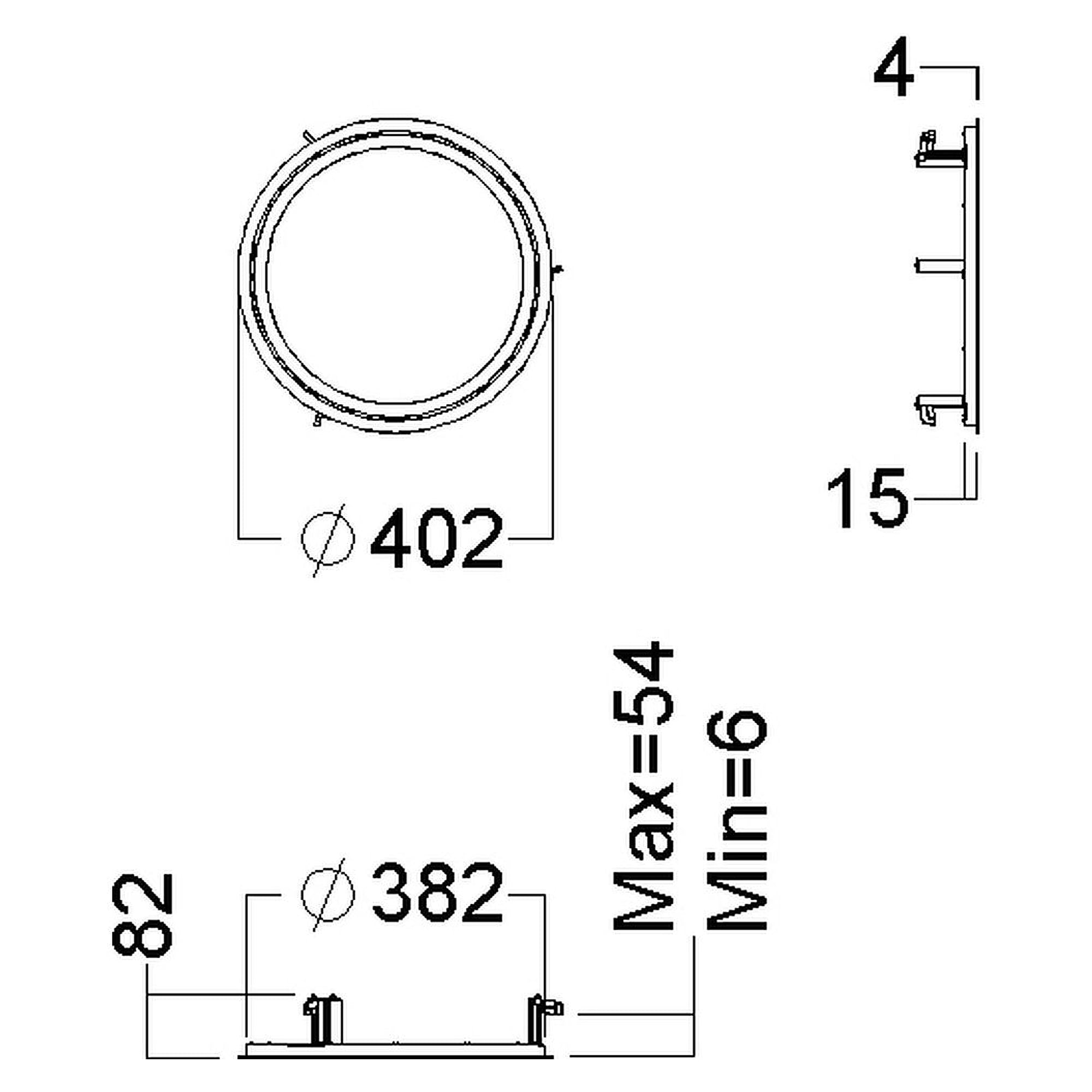 Glamox C95-RC375 indoor luminaire, 1884 lm, 4000 K, switchable