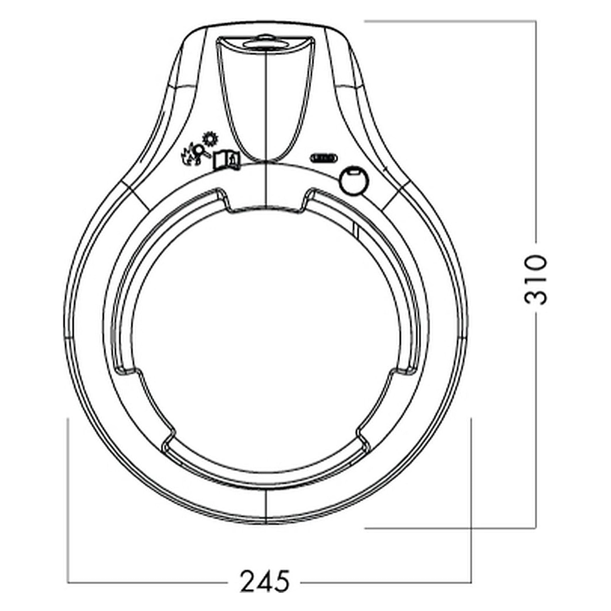 Glamox Circus LED luminaire, 753 lm, 4000 K (Ra 90)