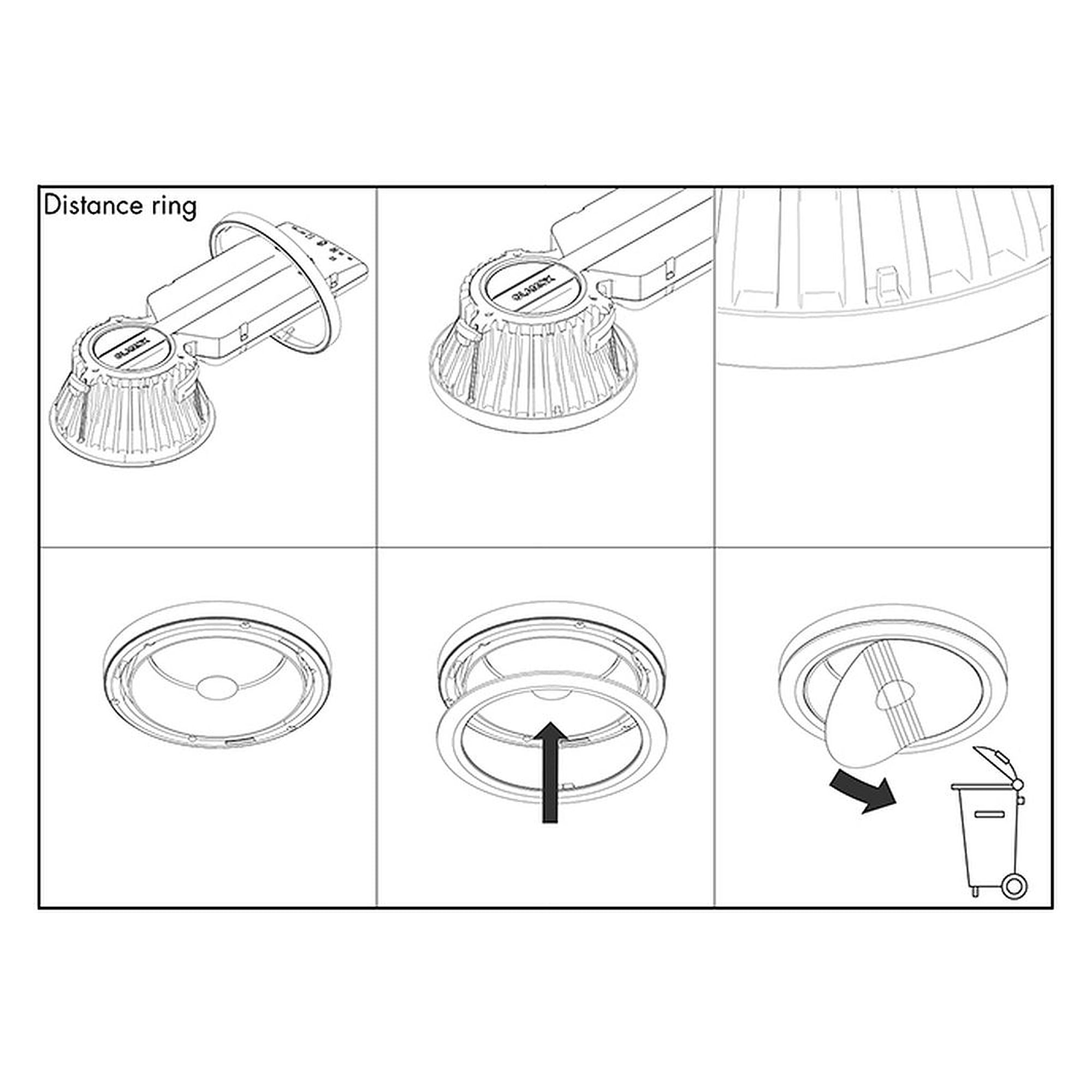 Glamox D70-R92 G2 CHROME DISTANCERING