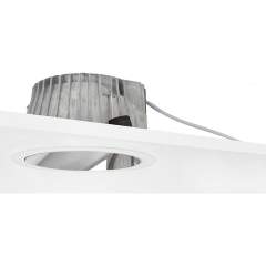 Glamox D70519884. Downlight D70-R195 LED 2200 HF 840 XA/WH