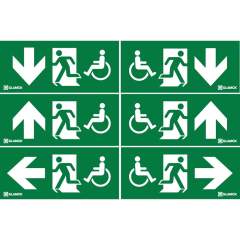 Glamox E2091350-6. E20 G2 SIGN KIT WHEELCHAIR