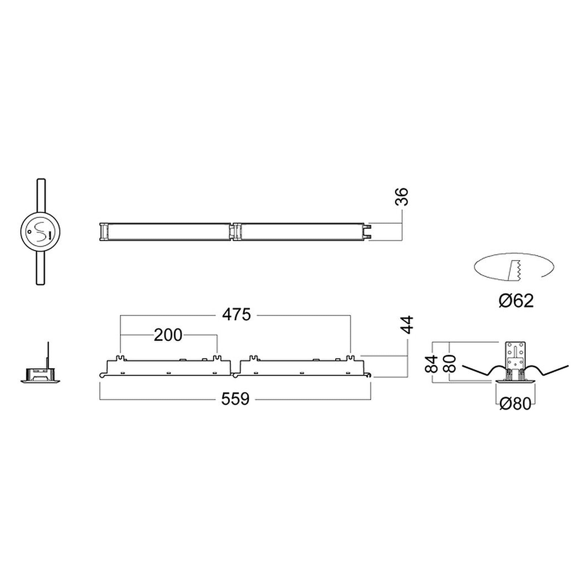 Glamox E85-R WB LED E3/S