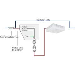 Glamox EXT001007. Light Control LMS EXT CHW-SEN QW C2