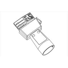 Glamox GTSA67S-3. Strahler PRO Track ADAPTER SCHUKO OUTLET