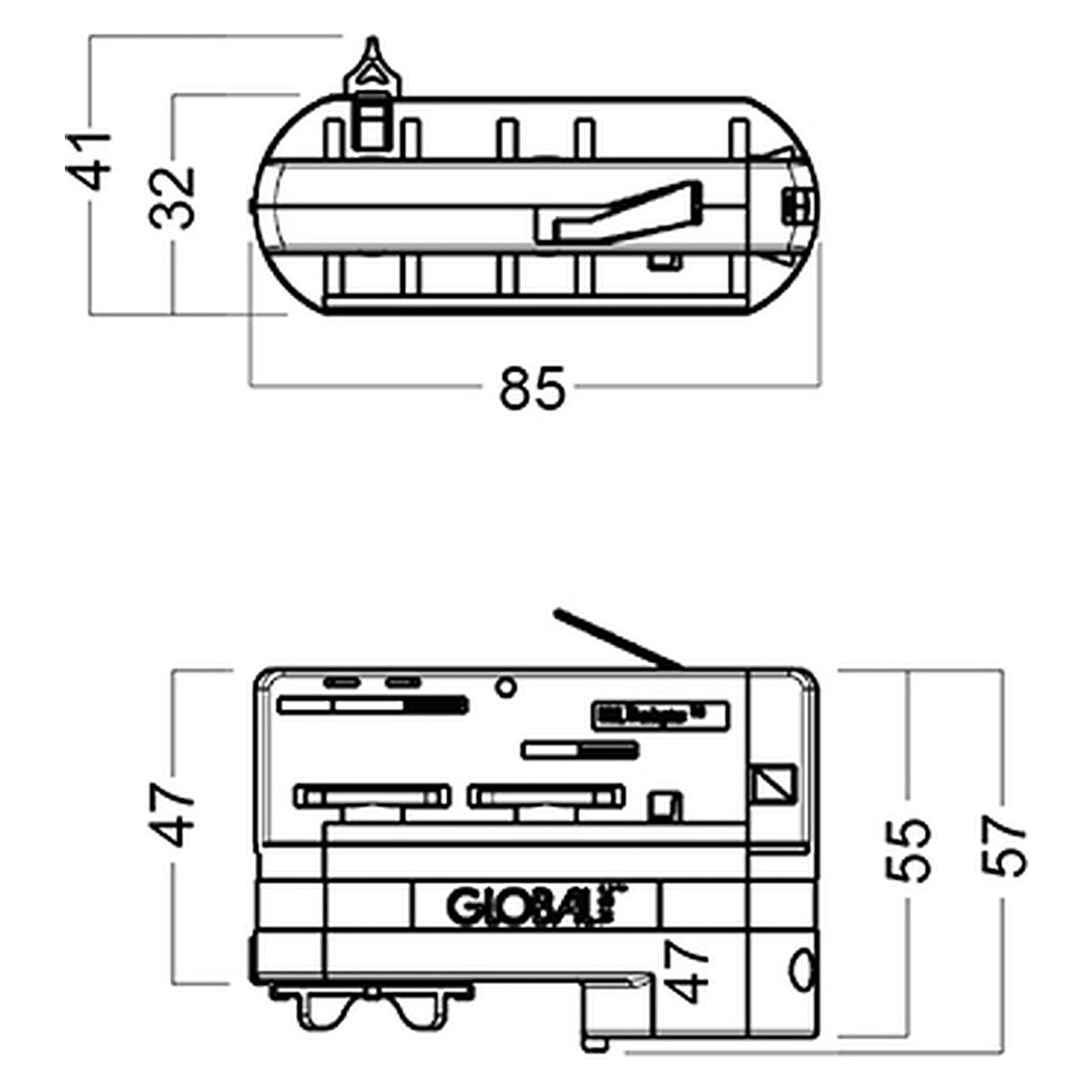 Glamox TRACK MULTI-ADAPTER 10A WH