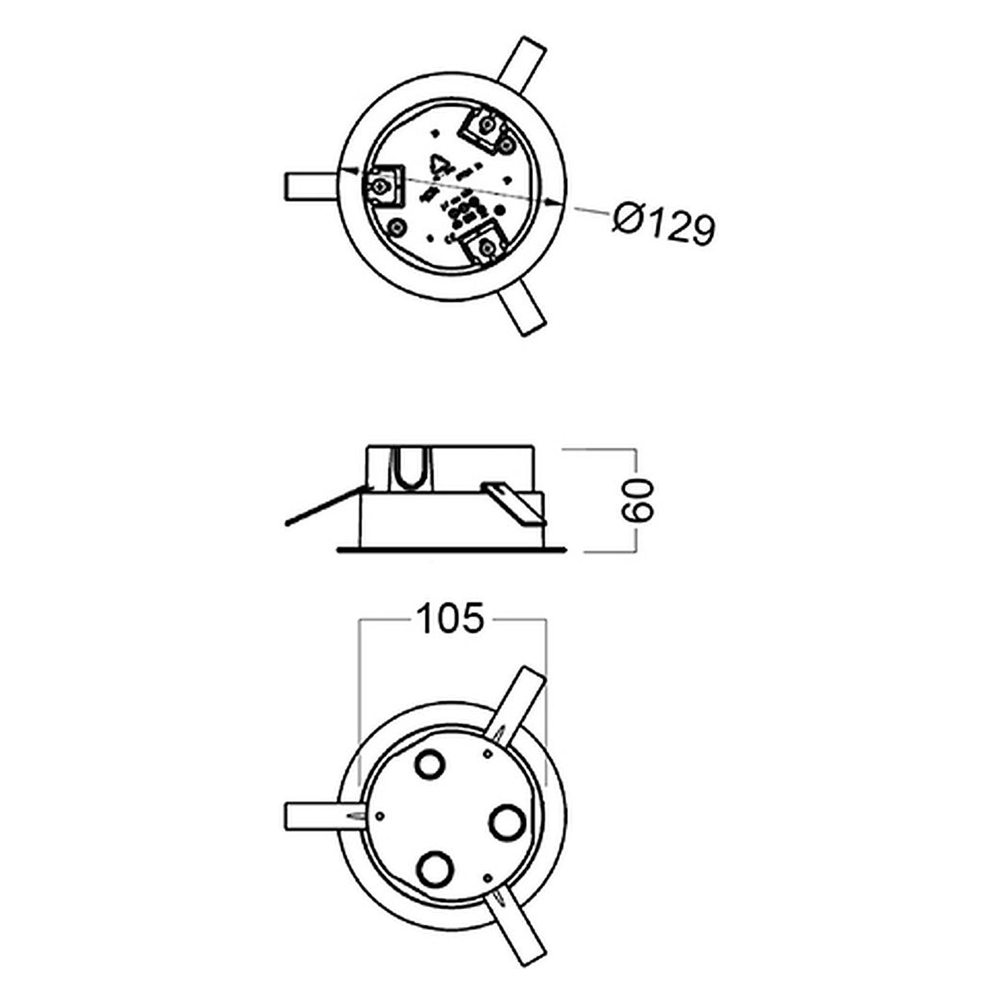 Glamox FIX-POINT RECESSED BOX BL