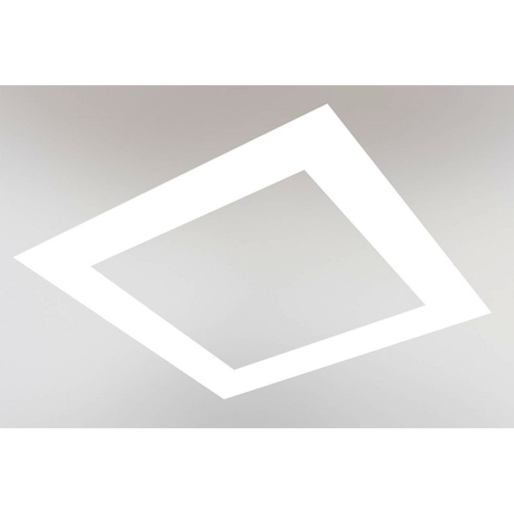 Glamox I80000010. Industrie Beleuchtung I80 RECESSING HOLE COVER 600x600MM Z weiß