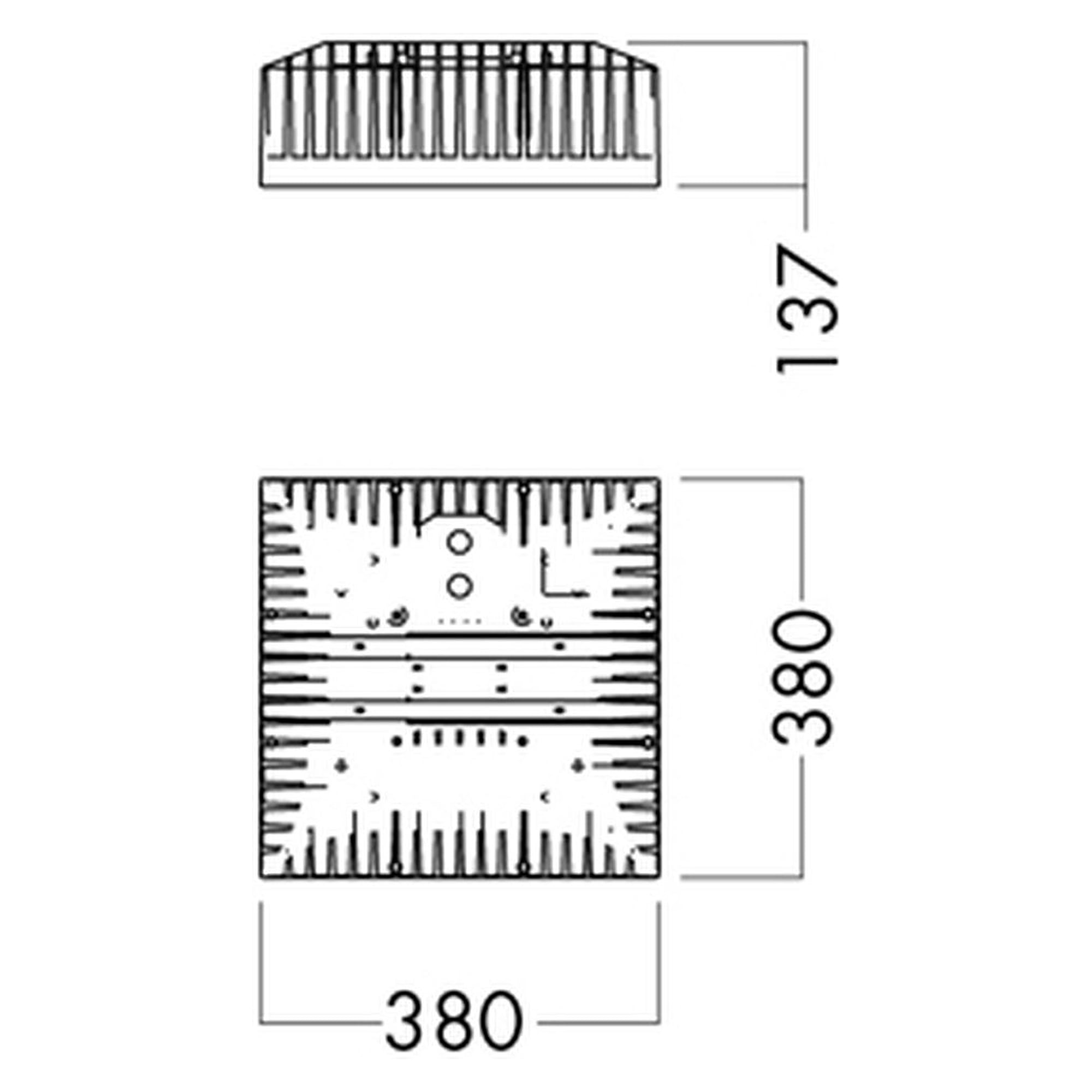 Glamox i80 luminaire industriel, 18776 lm, 4000 K, à gradation DALI