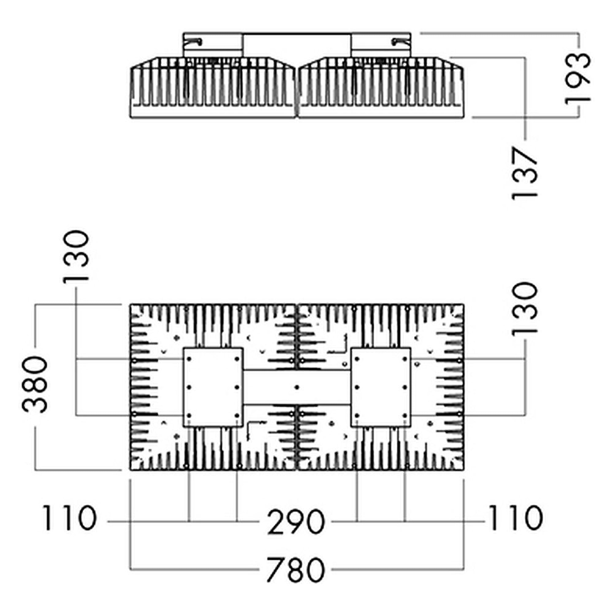 Glamox i80 industrial luminaire, 44648 lm, 4000 K, DALI dimmable