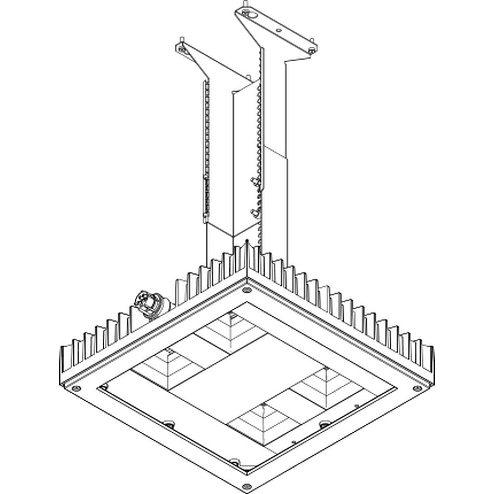 Glamox I85000022. I85 ADJUSTABLE CEILING BRACKET 460-650 MM Z