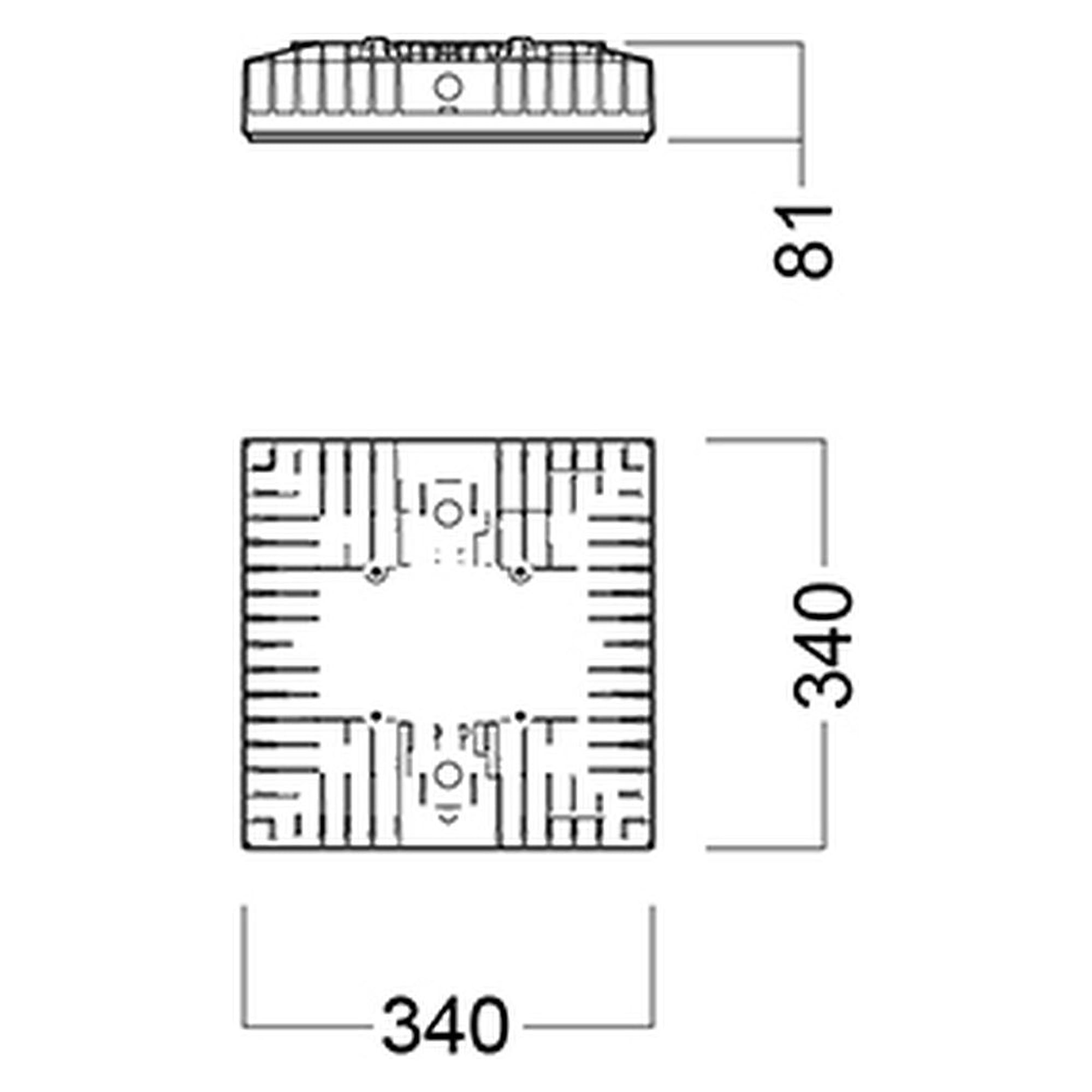 Glamox i85 luminaire industriel, 4745 lm, 4000 K, à gradation DALI