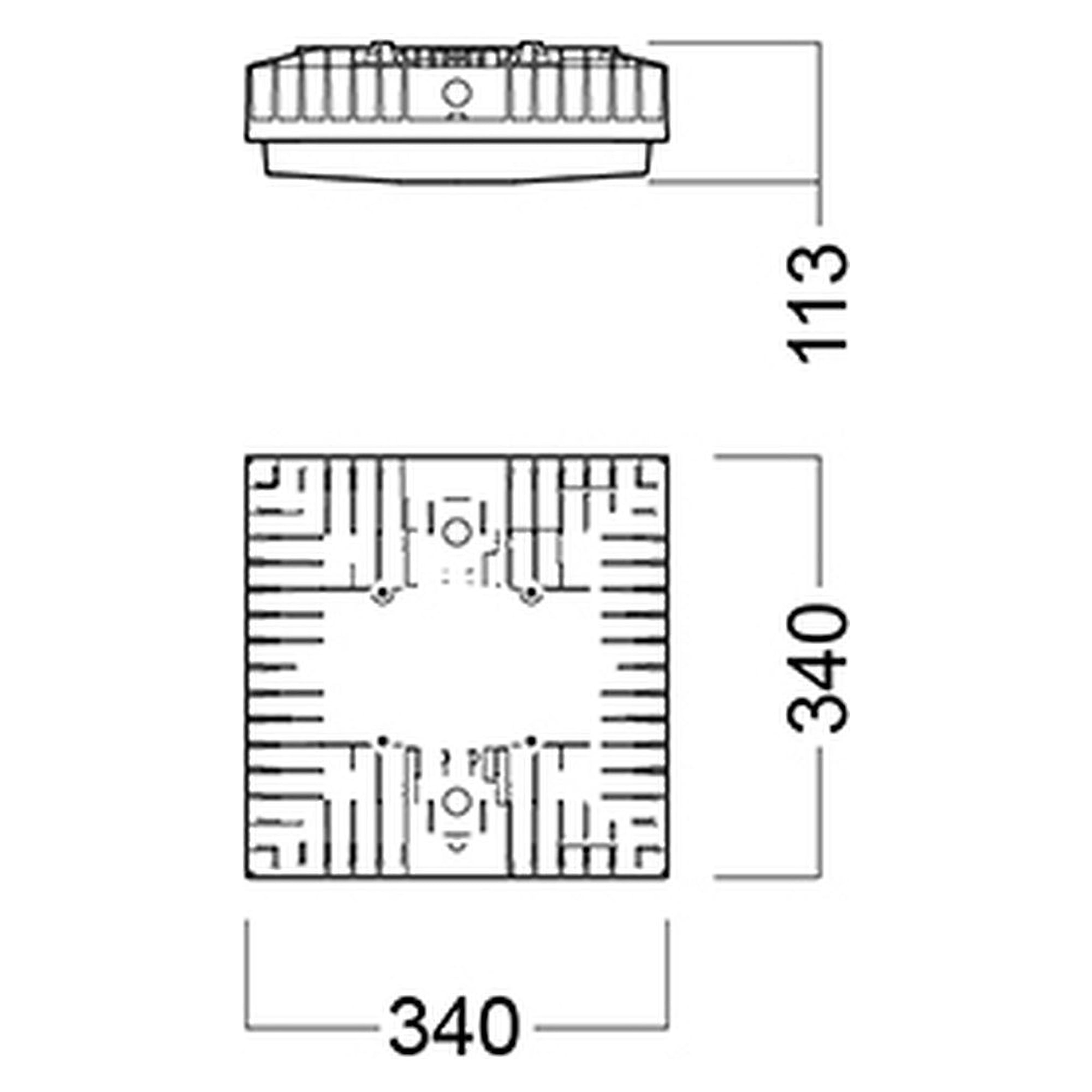 Glamox i85 industrial luminaire, 4873 lm, 4000 K, DALI dimmable