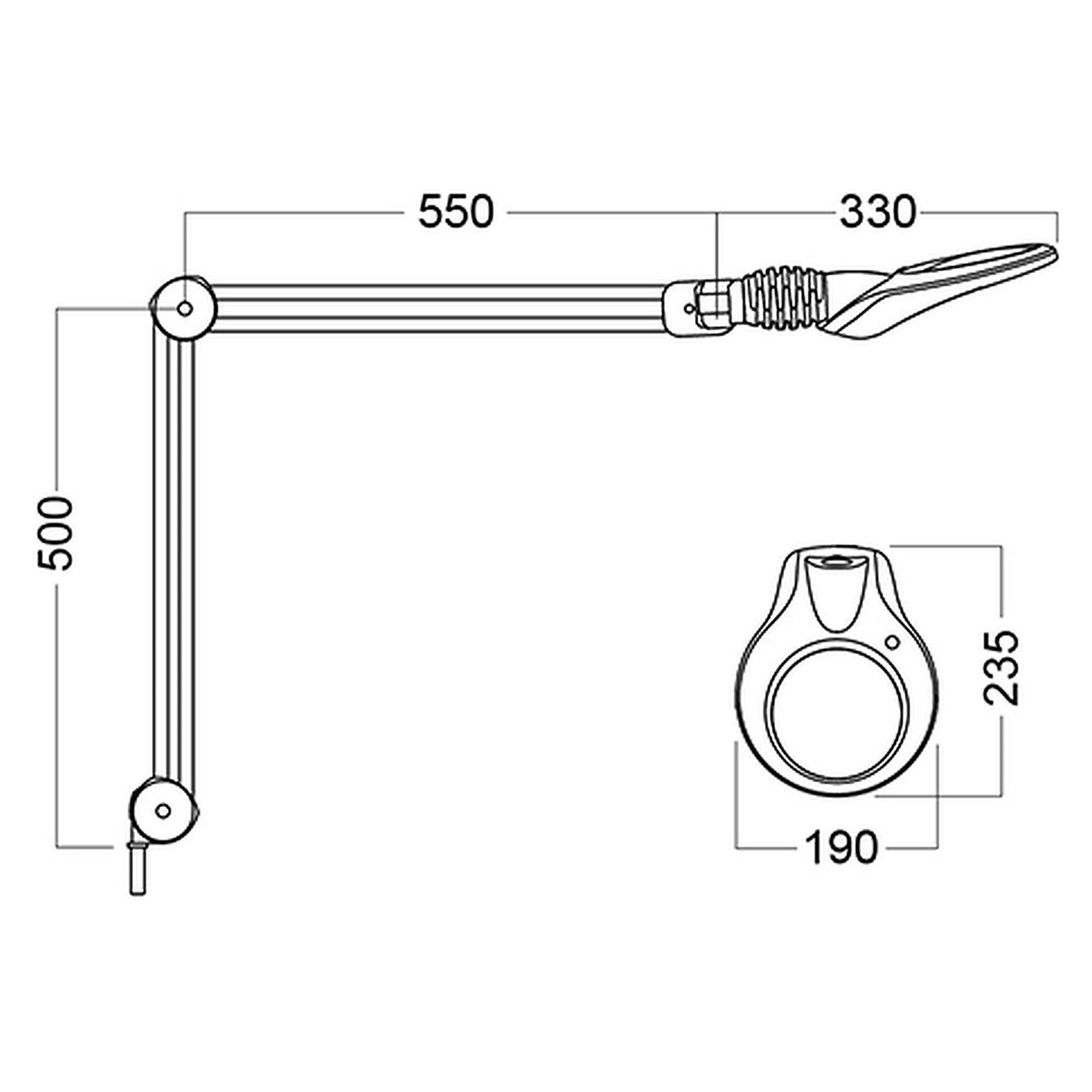 Glamox KFM luminaire LED, 900 lm, 4000 K