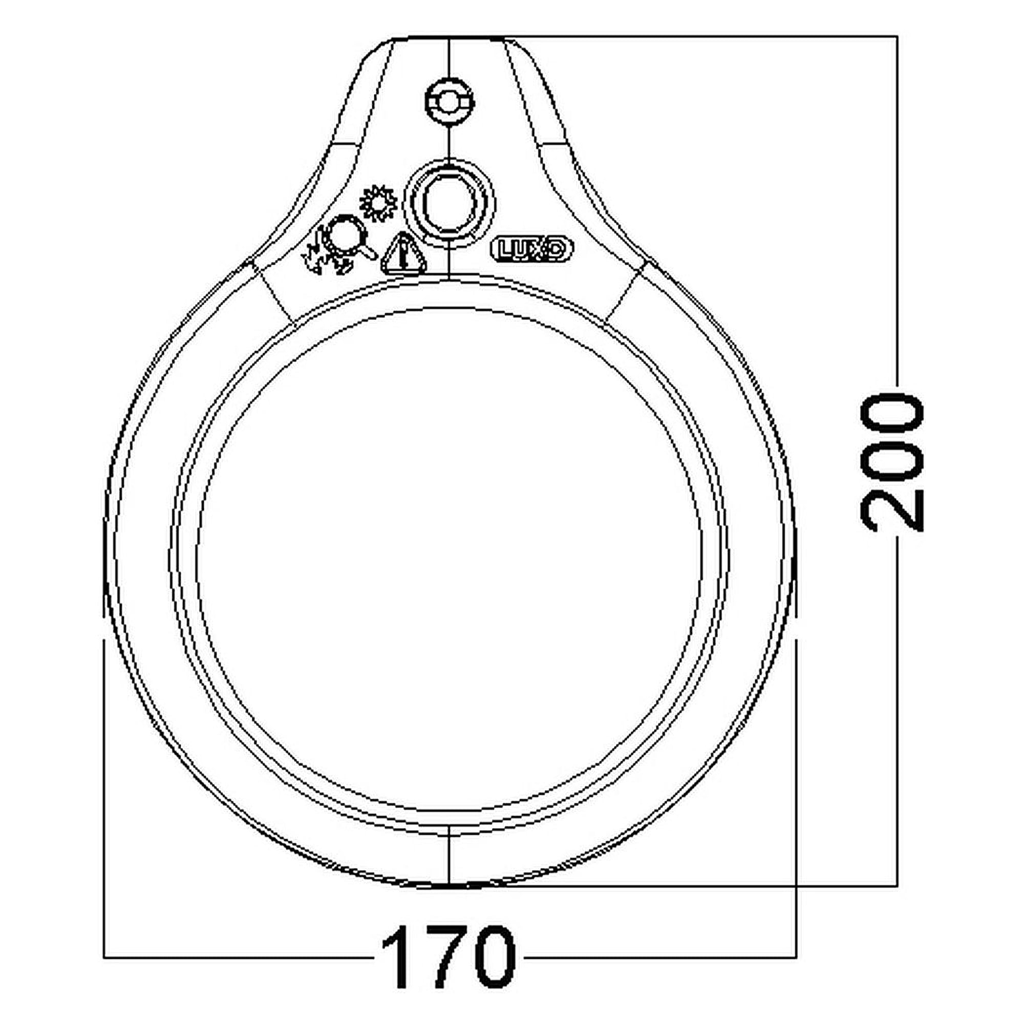 Glamox LFM luminaire LED, 686 lm, 4000 K