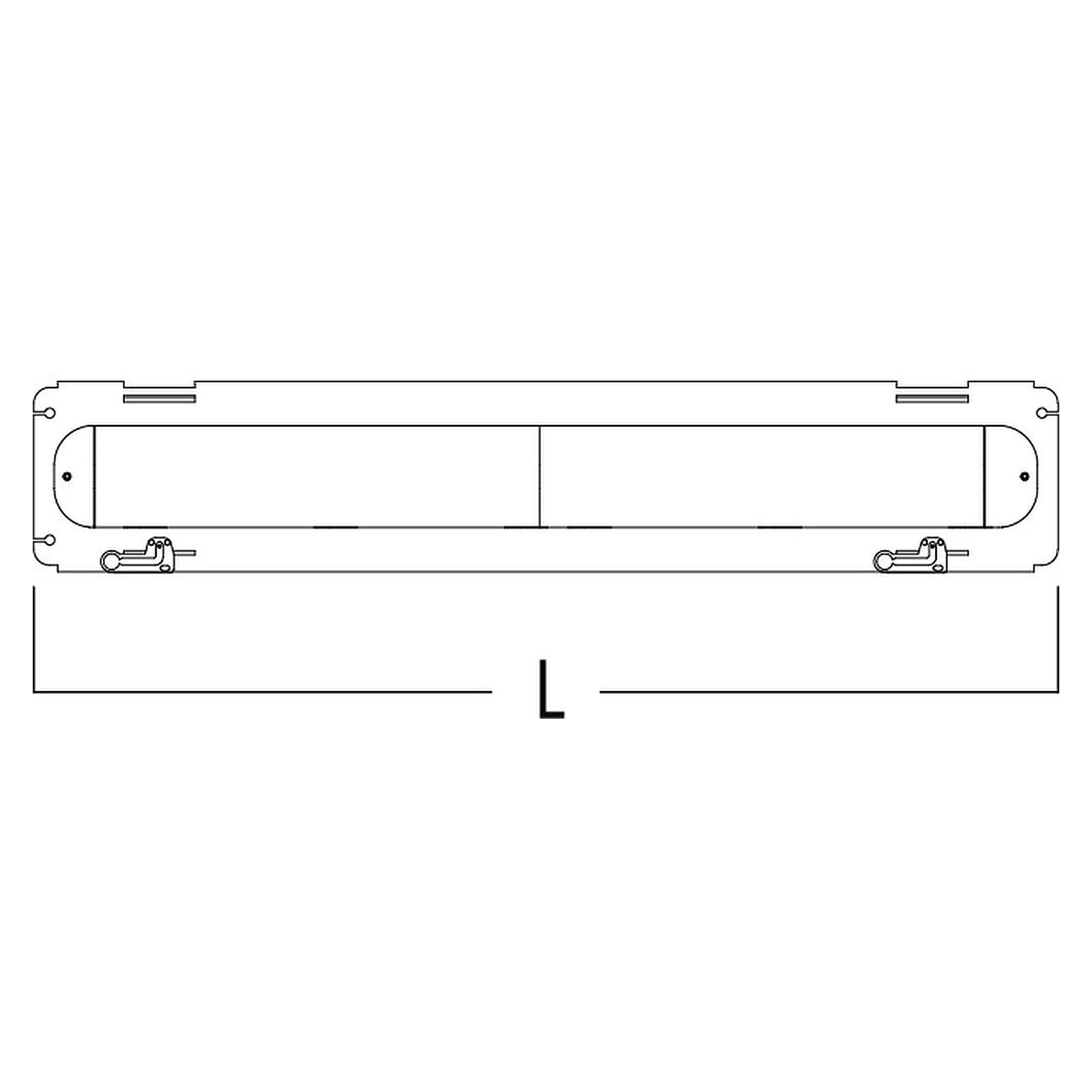 Glamox MIR luminaire industriel, 2460 lm, 4000 K, commutable