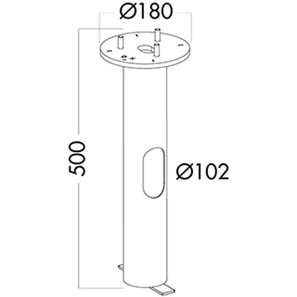Glamox O34697900. Außenleuchten O34/O37 ROOT COLUMN
