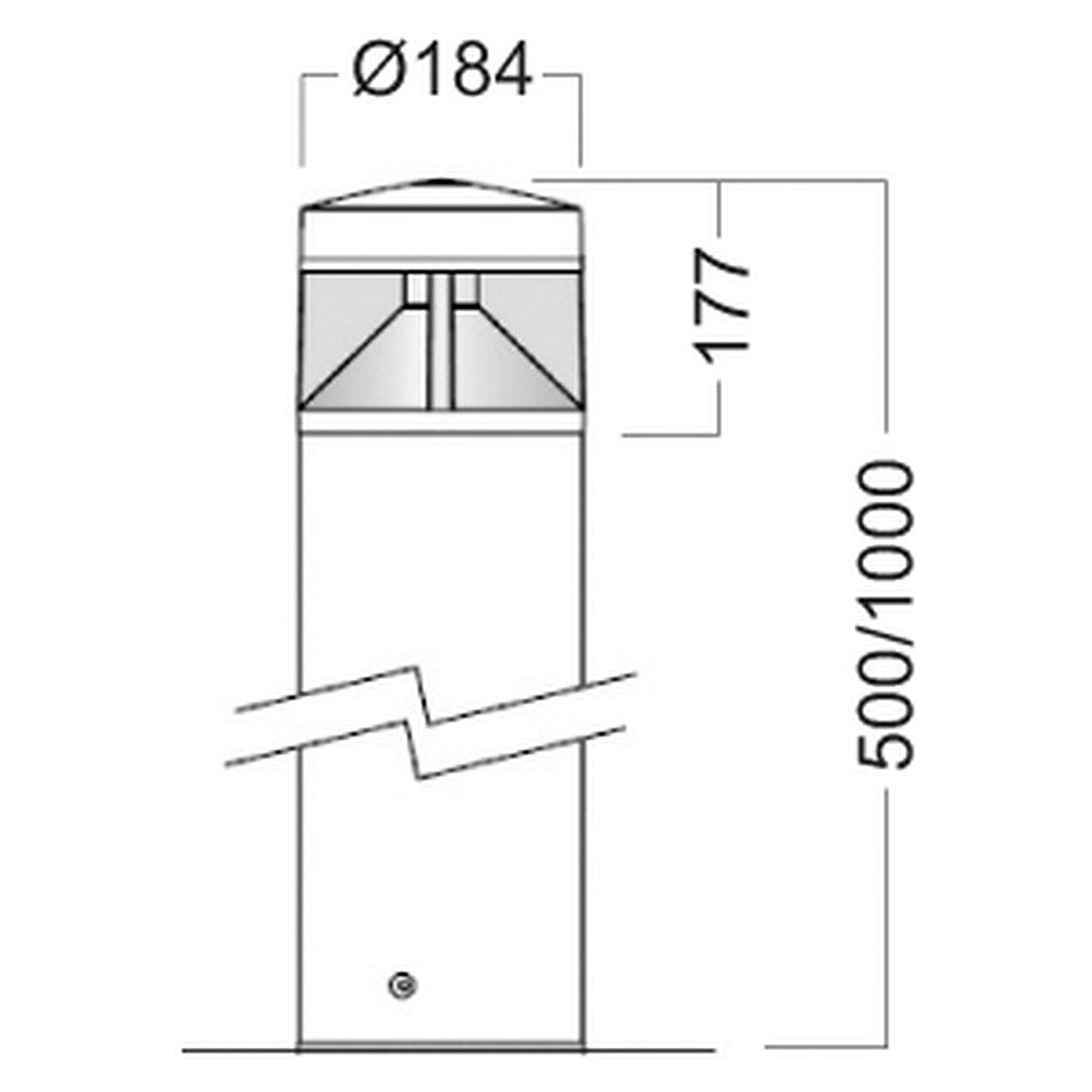 Glamox O34 luminaire d'extérieur, 1343 lm, 4000 K, commutable