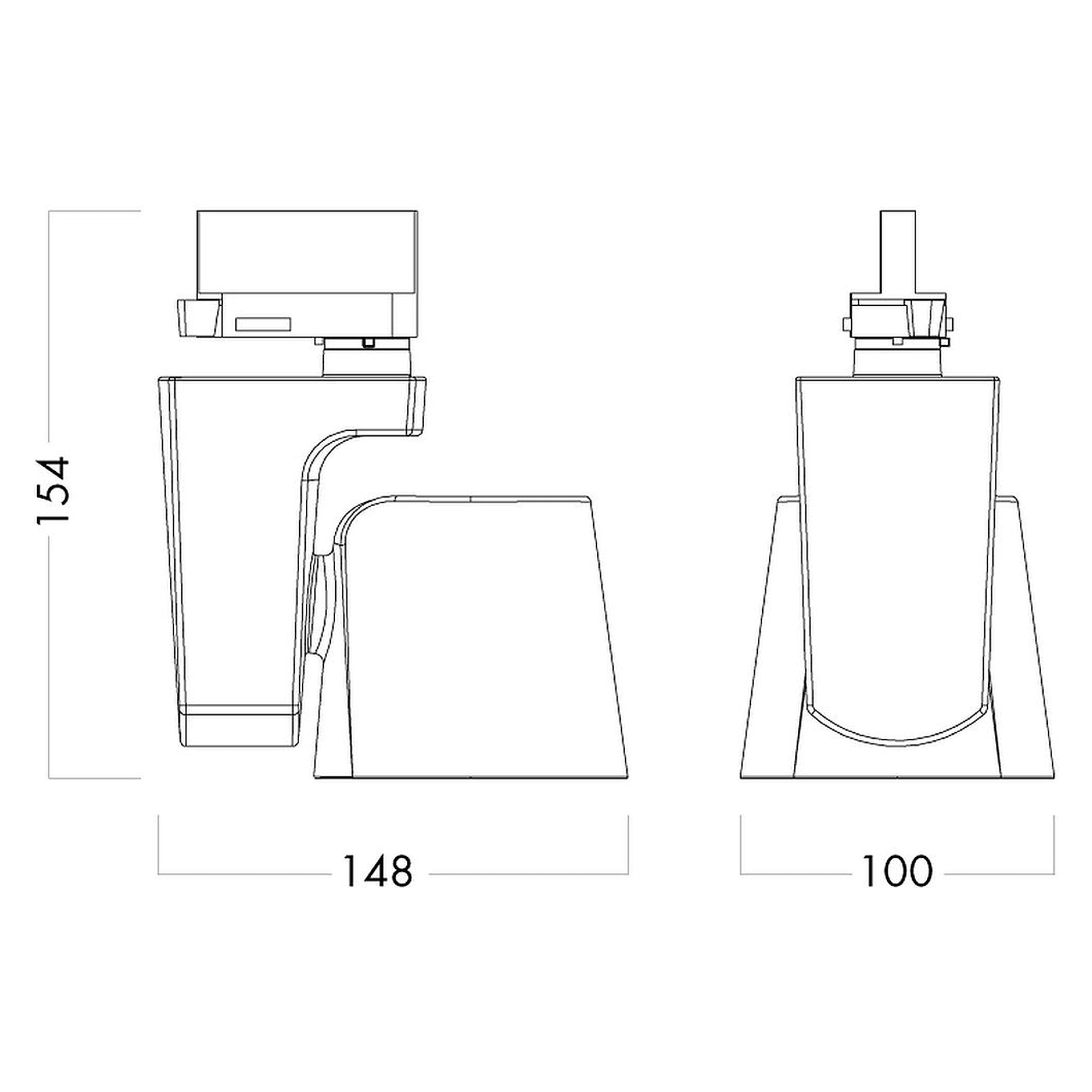 Glamox S80 Strahler, 3080 lm, 4000 K (Ra 90), schaltbar