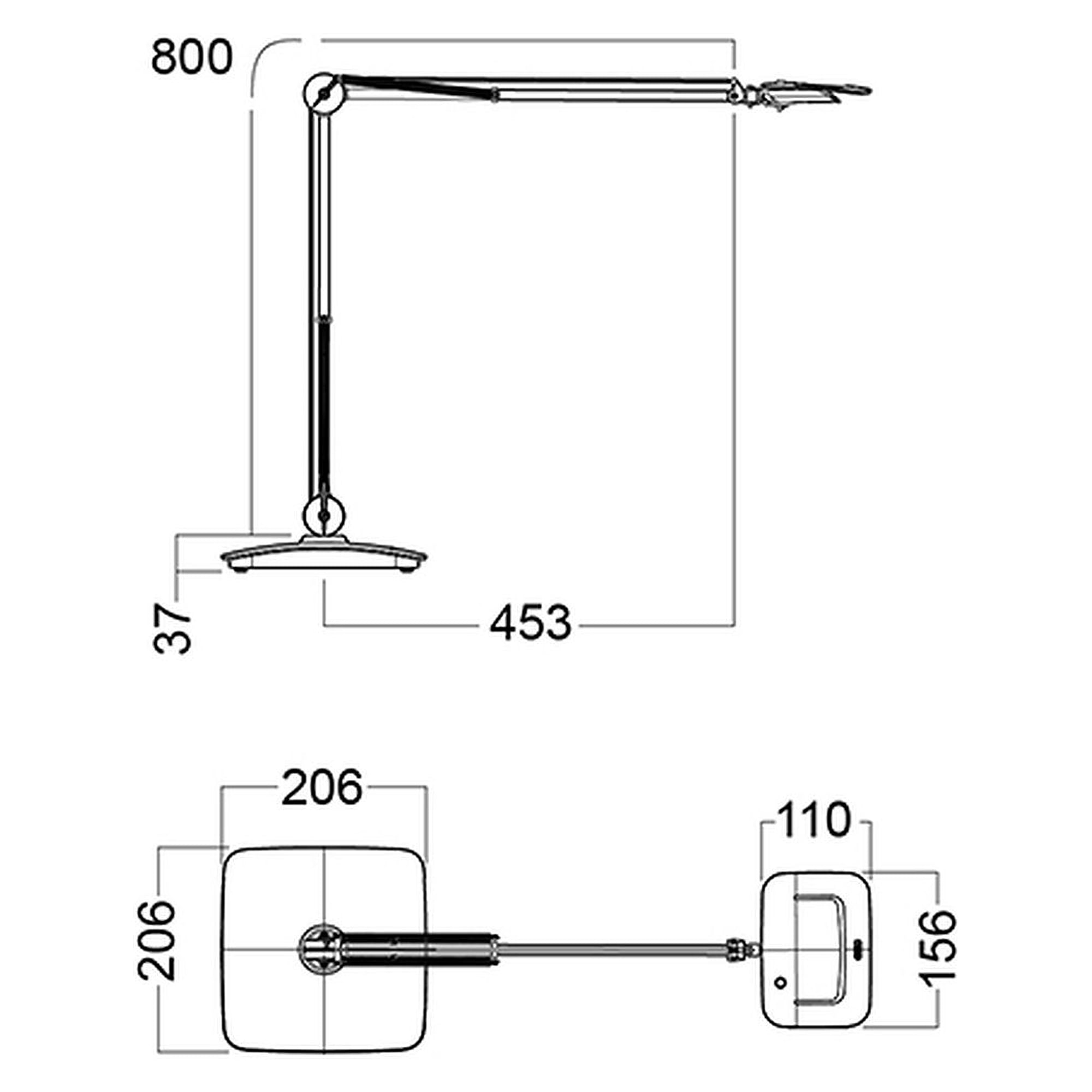 Glamox Split luminaire de poste de travail, 660 lm, 3000 K (Ra 90)