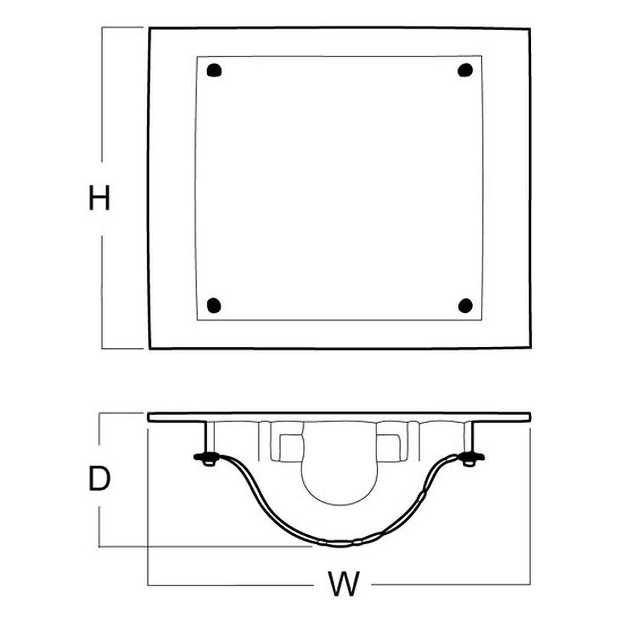 Glamox WALLE luminaire LED, 998 lm, 3000 K, commutable