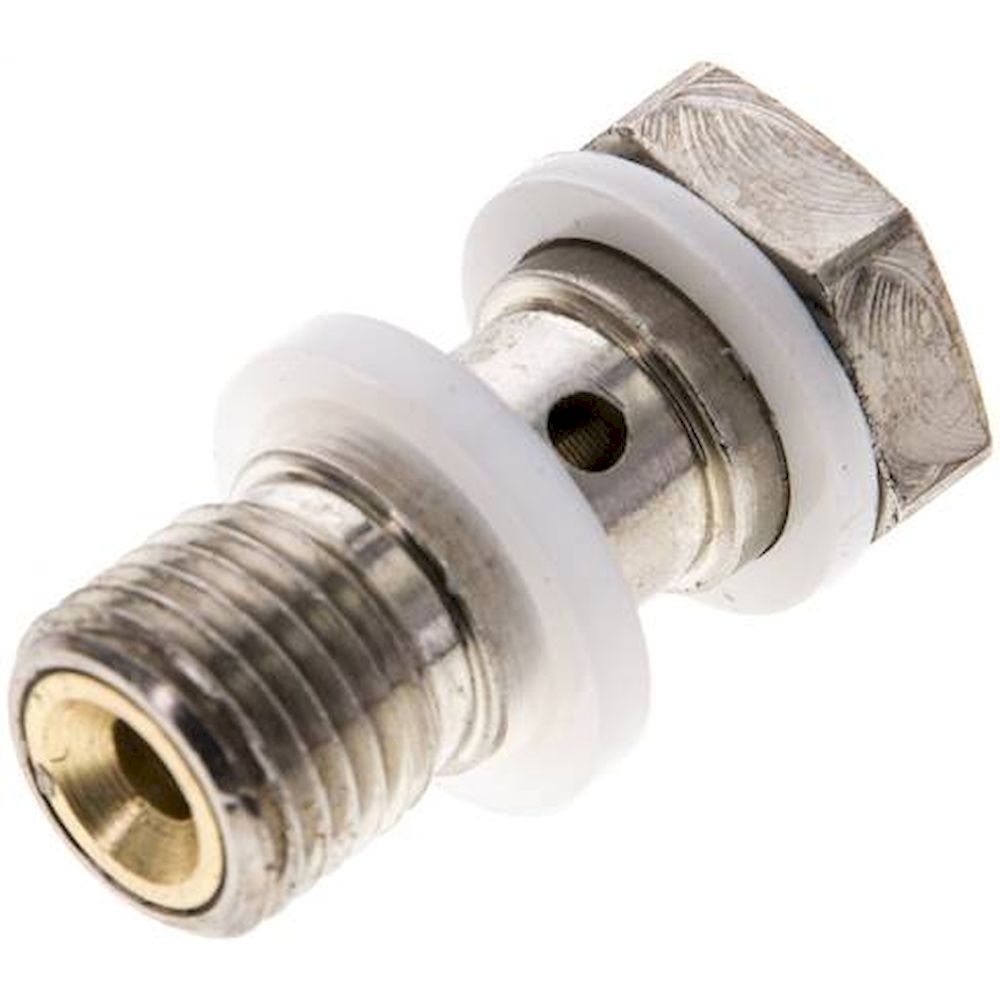 GRLA 1/4. Drosselhohlschraube G 1/4", zuluftregelnd (A), Schlitzschraube (mit Schraubendreher einstellbar)