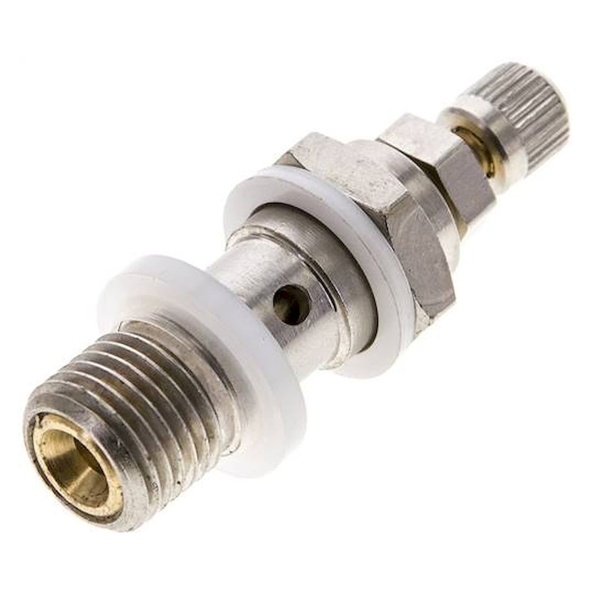 GRLA 1/4 KOR. Drosselhohlschraube G 1/4", zuluftregelnd (A), Rändelschraube und Kontermutter (ohne Werkzeug einste