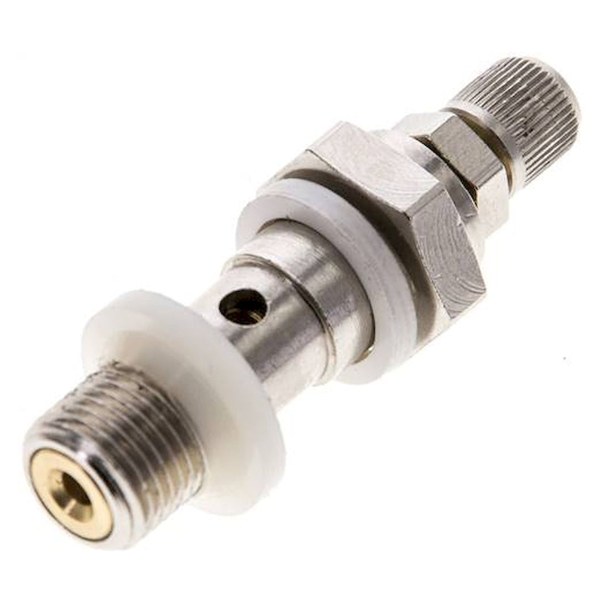 GRLA 1/8 KOR. Drosselhohlschraube G 1/8", zuluftregelnd (A), Rändelschraube und Kontermutter (ohne Werkzeug einste