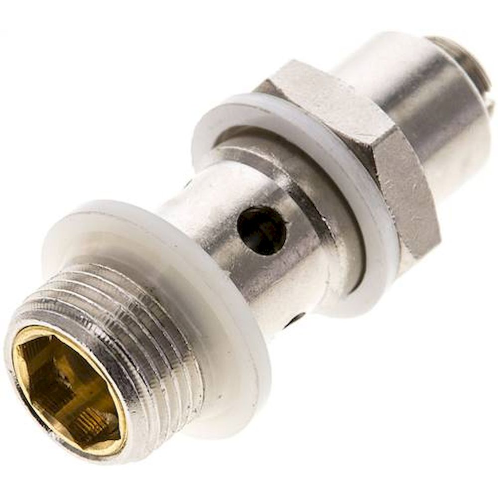 GRLA 3/8. Drosselhohlschraube G 3/8", zuluftregelnd (A), Schlitzschraube (mit Schraubendreher einstellbar)