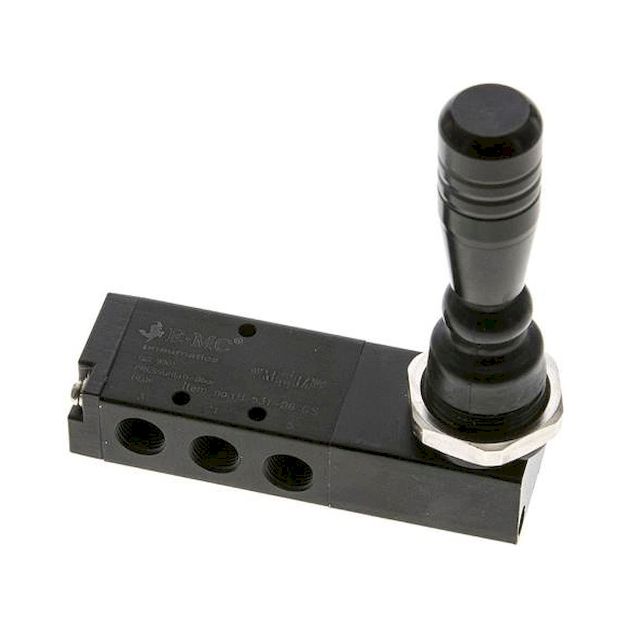 E.MC H 531-06 CS. 5/3-Wege Handhebelventil, G 1/8", Mittelstellung geschlossen, Federrückstellung