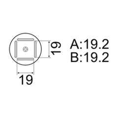 Hakko A1127B. Soldering tip QFP Size 17.5 x 17.5