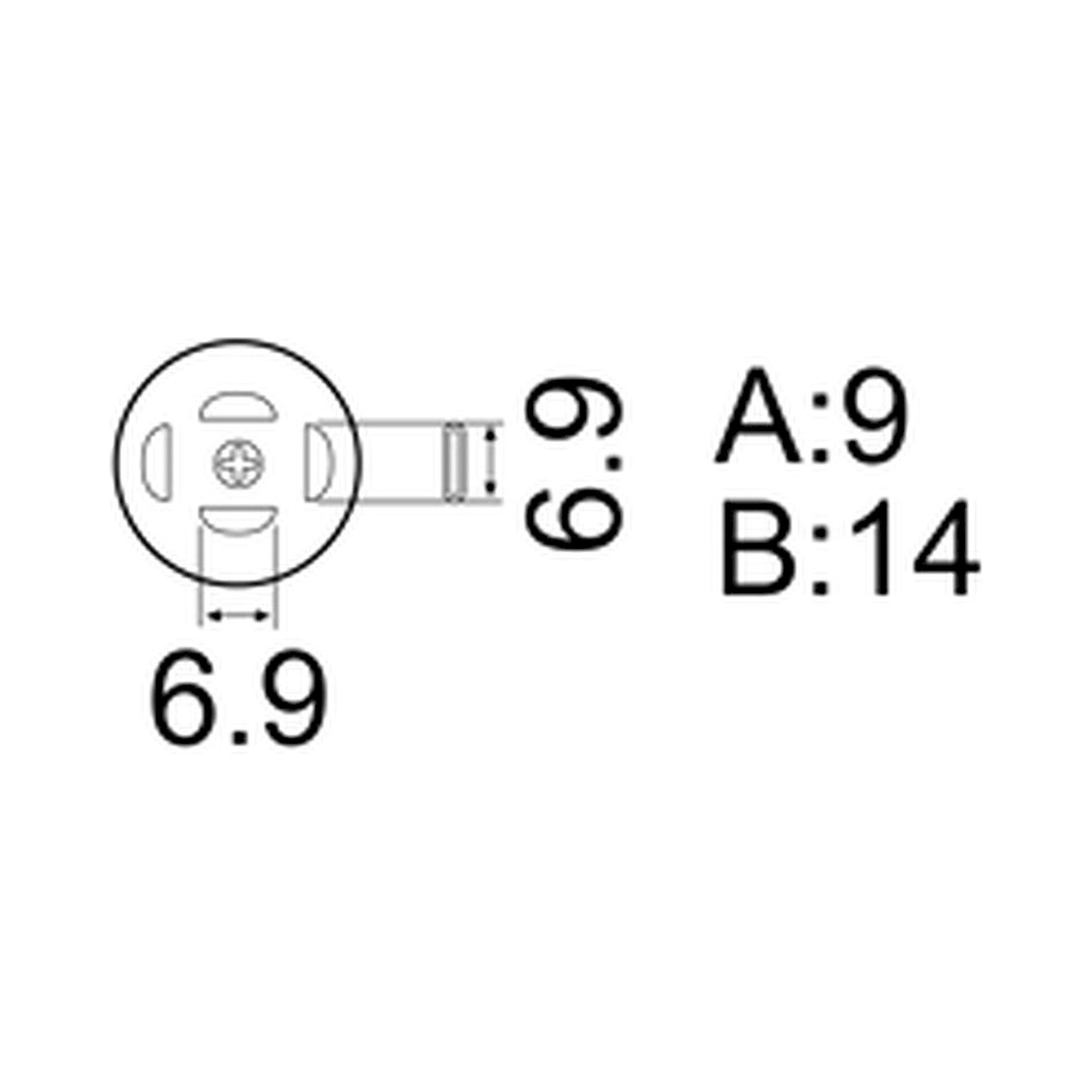 Hakko A1139B. Soldering tip PLCC Size 12.5 x 7.3(18pin)