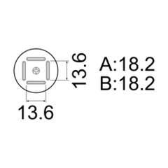 Hakko A1180B. Soldering tip BQFP Size17 x 17