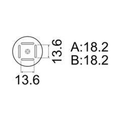 Hakko A1180B. Soldering tip BQFP Size17 x 17