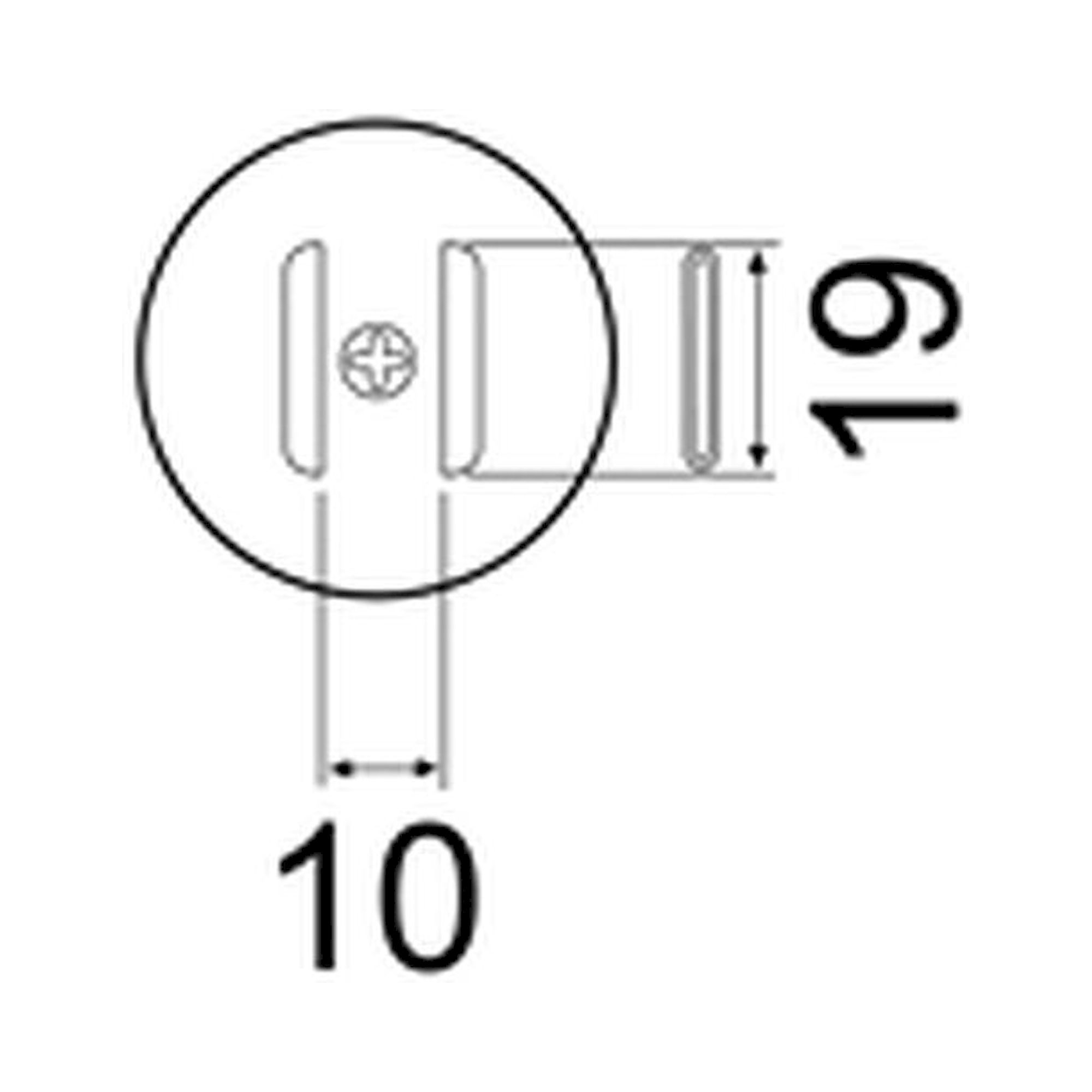 Hakko A1184B. Soldering tip SOJ Size 18 x 8
