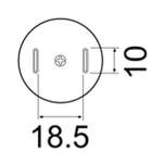 Hakko A1187B. Soldering tip TSOL Size 18.5 x 8