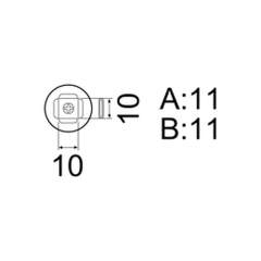 Hakko A1188B. Soldering tip PLCC Size 9 x 9(20pin)