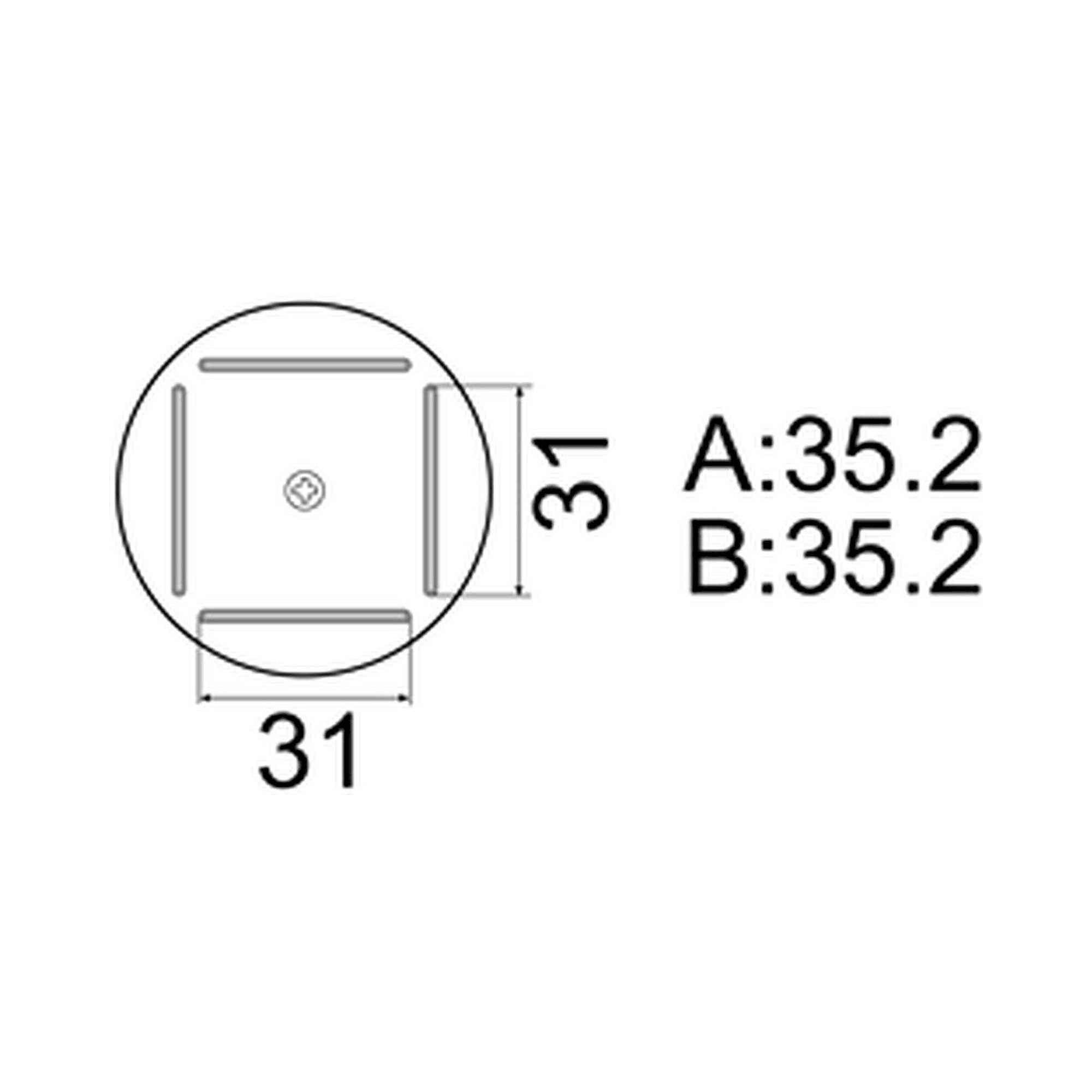 Hakko A1203B. Soldering tip QFP Size 35 x 35