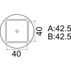 Hakko A1215B. Soldering tip QFP Size 42.5 x 42.5