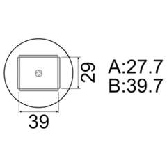 Hakko A1263B. Soldering tip QFP Size 28 x 40